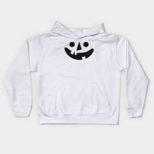 Pumpkin Face Crazy Halloween Pumpkin Jack-O Lantern - Toothy Grin - Scary Glow Smile Kids Hoodie